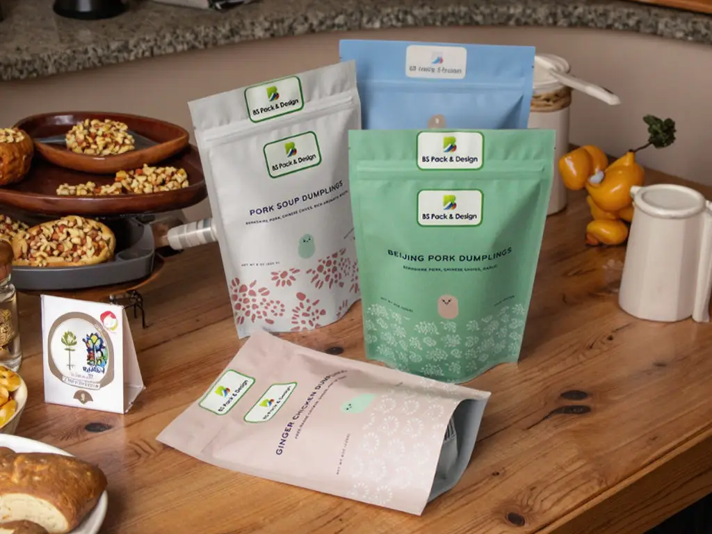 Custom Printed stand up pouch package