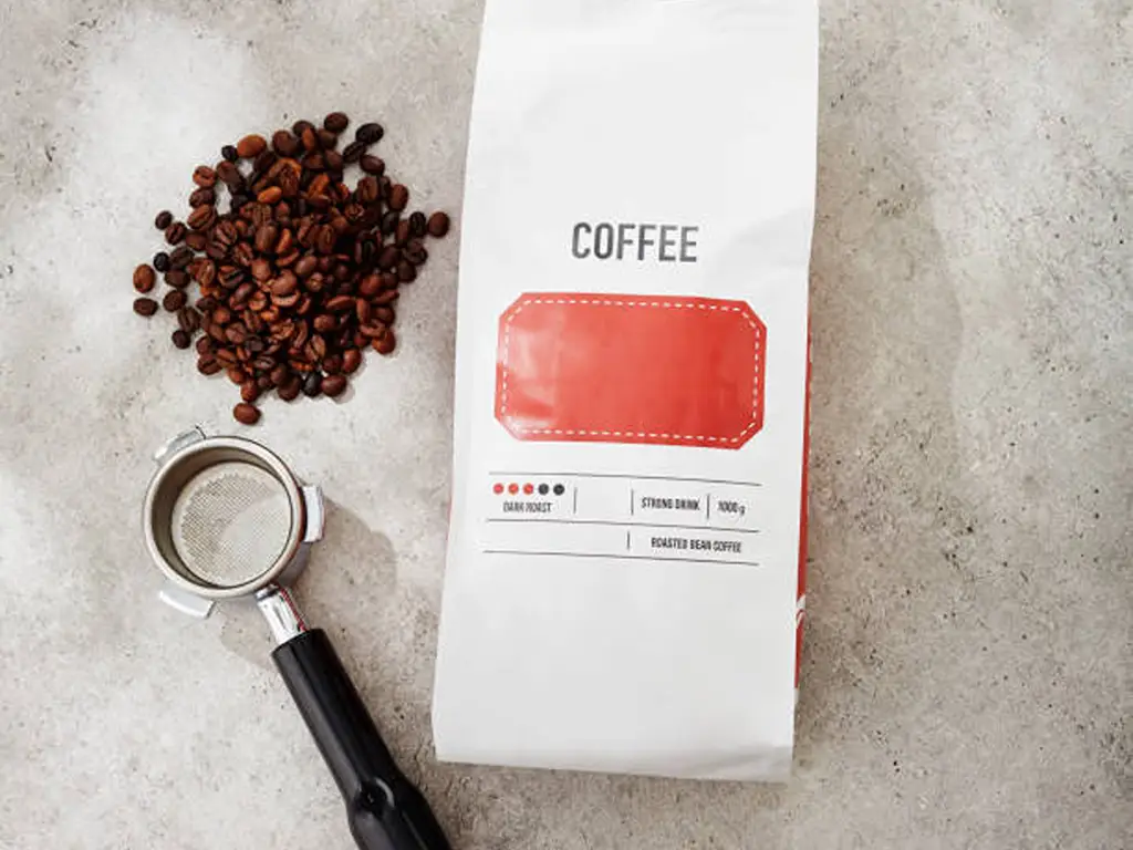 coffee flat bottom pouch