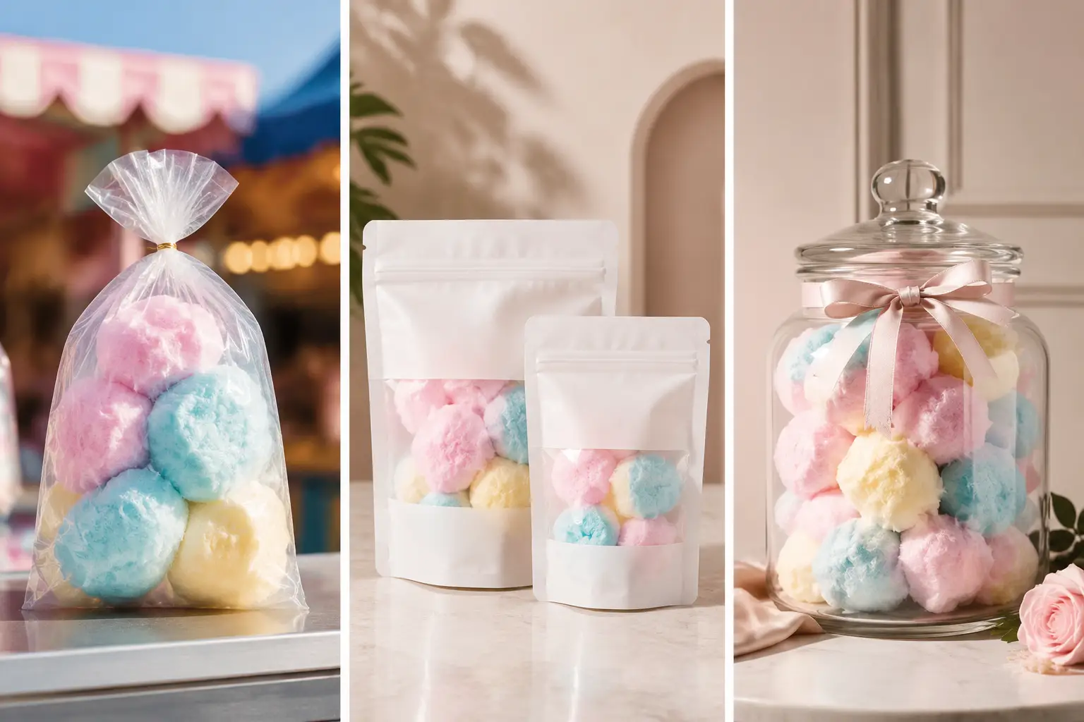 Cotton Candy Packaging Formats